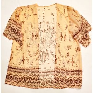 Western Style Flowy Kimono